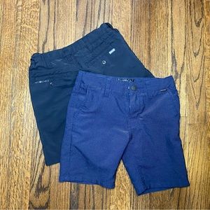 Hurley Nike Dri-Fit Boys Shorts - Two Pair (One Navy, One Black), Size 6
